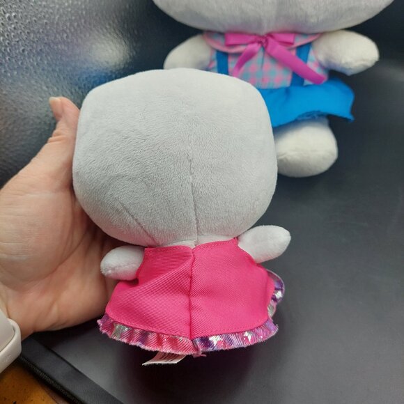2 Hello Kitty Plush 2013 & 2014 Lg Blue Dress/Bow & Small Ty I Love Chicago Pink - Picture 7 of 8